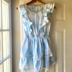 Blue Ruffled Kids Dress